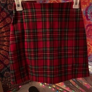 plaid skirt